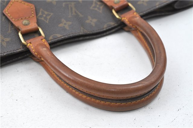 Authentic Louis Vuitton Monogram Sac Plat Hand Bag M51140 LV 4637D