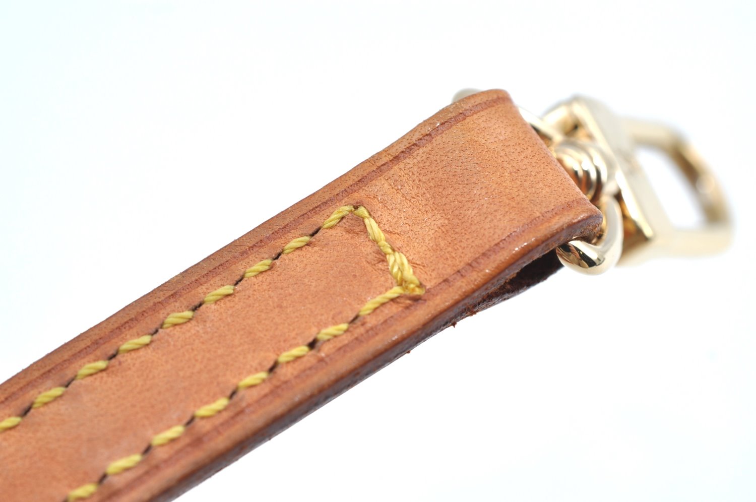 Authentic Louis Vuitton Leather Shoulder Strap Beige 47.2