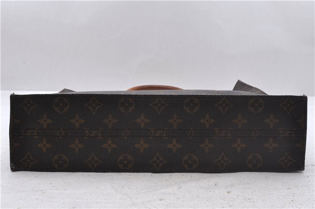 Authentic Louis Vuitton Monogram Sac Plat Hand Bag M51140 LV 4638D