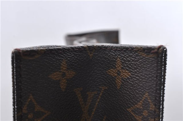 Authentic Louis Vuitton Monogram Sac Plat Hand Bag M51140 LV 4638D