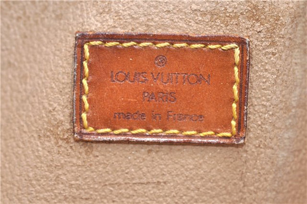 Authentic Louis Vuitton Monogram Sac Plat Hand Bag M51140 LV 4638D