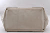 Authentic BALENCIAGA Navy Caba S Hand Bag Purse Leather 339933 White 4638I