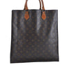 Authentic Louis Vuitton Monogram Sac Plat Hand Bag M51140 LV Junk 4639D