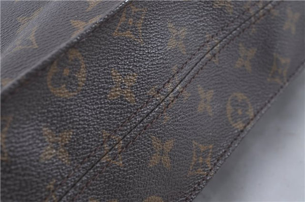 Authentic Louis Vuitton Monogram Sac Plat Hand Bag M51140 LV Junk 4639D