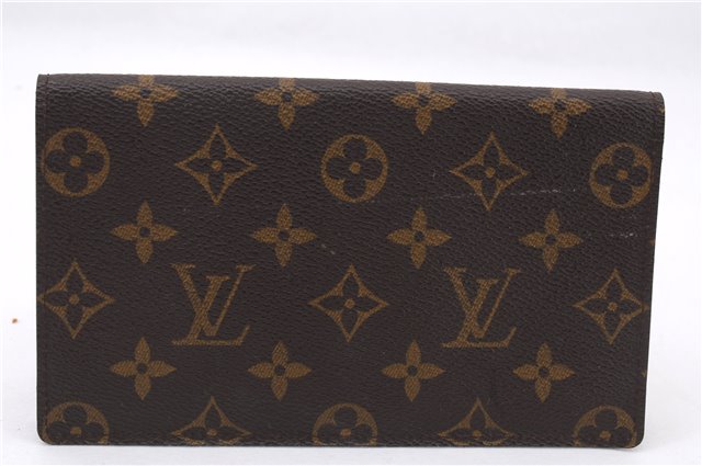 Authentic Louis Vuitton Monogram Vintage Cheques Card Case Purse LV 4639E