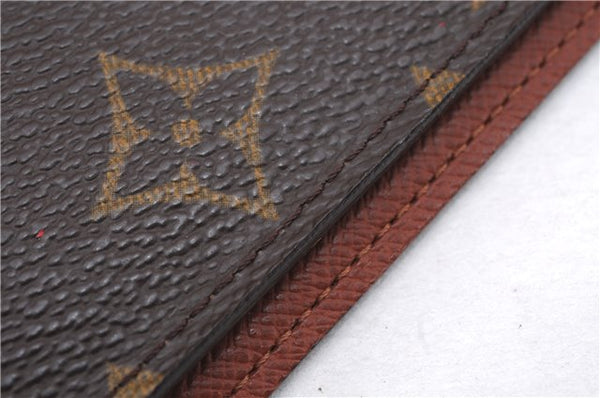 Authentic Louis Vuitton Monogram Vintage Cheques Card Case Purse LV 4639E