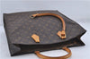 Authentic Louis Vuitton Monogram Sac Plat Hand Bag M51140 LV Junk 4642D