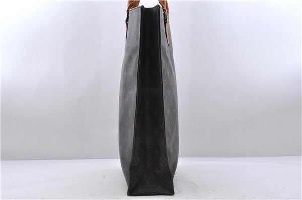 Authentic Louis Vuitton Monogram Sac Plat Hand Bag M51140 LV 4643D