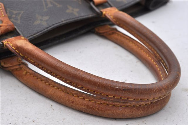 Authentic Louis Vuitton Monogram Sac Plat Hand Bag M51140 LV 4643D