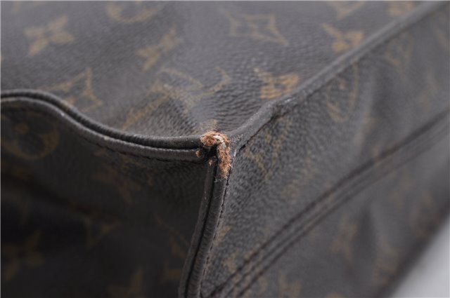 Authentic Louis Vuitton Monogram Sac Plat Hand Bag M51140 LV 4643D