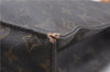Authentic Louis Vuitton Monogram Sac Plat Hand Bag M51140 LV 4643D