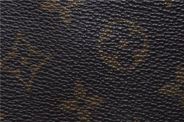 Authentic Louis Vuitton Monogram Sac Plat Hand Bag M51140 LV 4643D