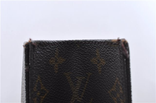 Authentic Louis Vuitton Monogram Sac Plat Hand Bag M51140 LV 4643D