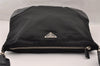 Authentic PRADA Nylon Tessuto Leather Shoulder Cross Body Bag Black 4643I