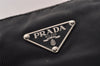 Authentic PRADA Nylon Tessuto Leather Shoulder Cross Body Bag Black 4643I