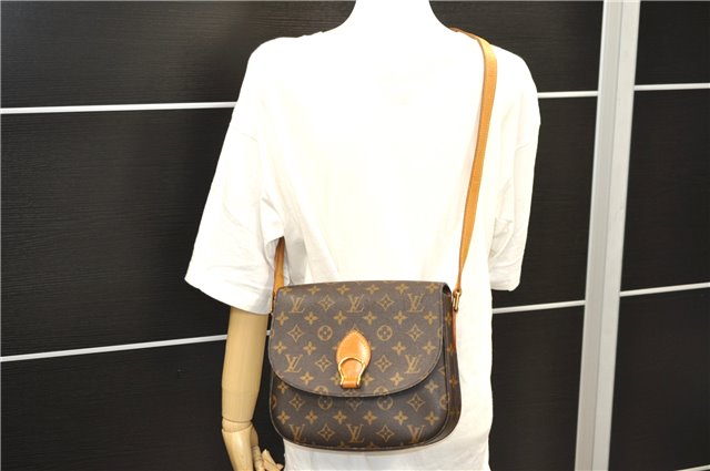 Auth Louis Vuitton Monogram Saint Cloud GM Shoulder Cross Bag M51242 LV 4644D