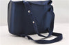 Auth HERMES Sherpa Backpack to the Stars Exhibition 1999 Limited Navy Blue 4645C