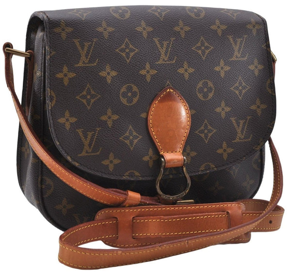 Auth Louis Vuitton Monogram Saint Cloud GM Shoulder Cross Bag M51242 LV 4645D
