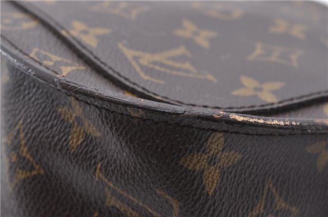 Auth Louis Vuitton Monogram Saint Cloud GM Shoulder Cross Bag M51242 LV 4645D