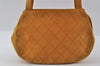 Authentic CHANEL Vintage Suede Bicolore CC Logo Shoulder Hand Bag Yellow 4645I