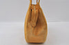 Authentic CHANEL Vintage Suede Bicolore CC Logo Shoulder Hand Bag Yellow 4645I