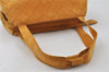 Authentic CHANEL Vintage Suede Bicolore CC Logo Shoulder Hand Bag Yellow 4645I