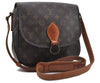 Auth Louis Vuitton Monogram Saint Cloud GM Shoulder Cross Bag M51242 LV 4646D