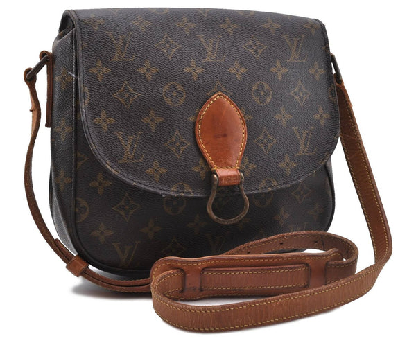 Auth Louis Vuitton Monogram Saint Cloud GM Shoulder Cross Bag M51242 LV 4646D