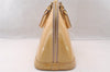 Authentic Louis Vuitton Vernis Alma PM Hand Bag Purse Beige Pink M91614 LV 4646I