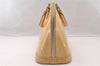 Authentic Louis Vuitton Vernis Alma PM Hand Bag Purse Beige Pink M91614 LV 4646I