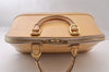 Authentic Louis Vuitton Vernis Alma PM Hand Bag Purse Beige Pink M91614 LV 4646I