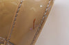 Authentic Louis Vuitton Vernis Alma PM Hand Bag Purse Beige Pink M91614 LV 4646I