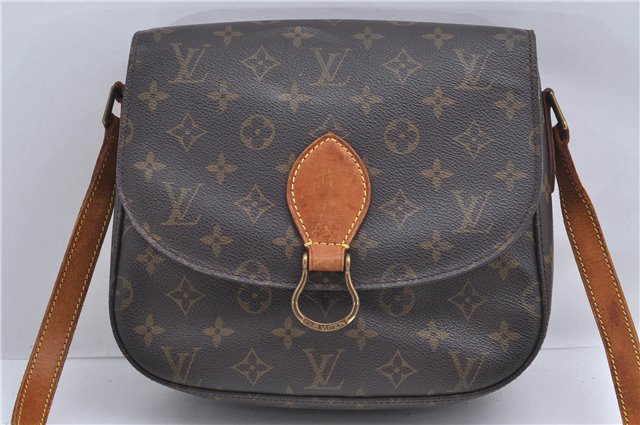 Auth Louis Vuitton Monogram Saint Cloud GM Shoulder Cross Bag M51242 LV 4647D