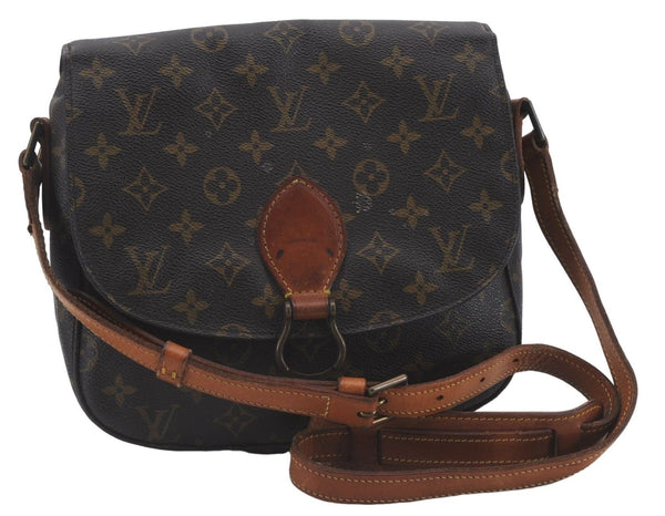 Auth Louis Vuitton Monogram Saint Cloud GM Shoulder Cross Bag M51242 LV 4648D