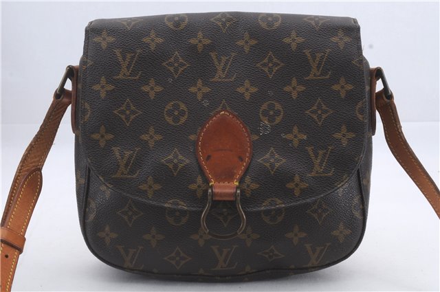Auth Louis Vuitton Monogram Saint Cloud GM Shoulder Cross Bag M51242 LV 4648D