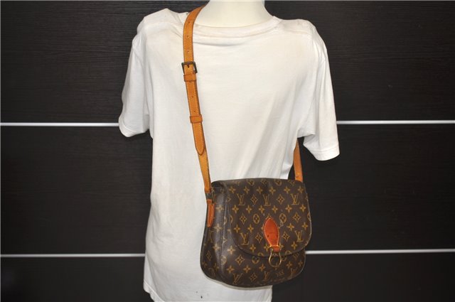 Auth Louis Vuitton Monogram Saint Cloud GM Shoulder Cross Bag M51242 LV 4648D