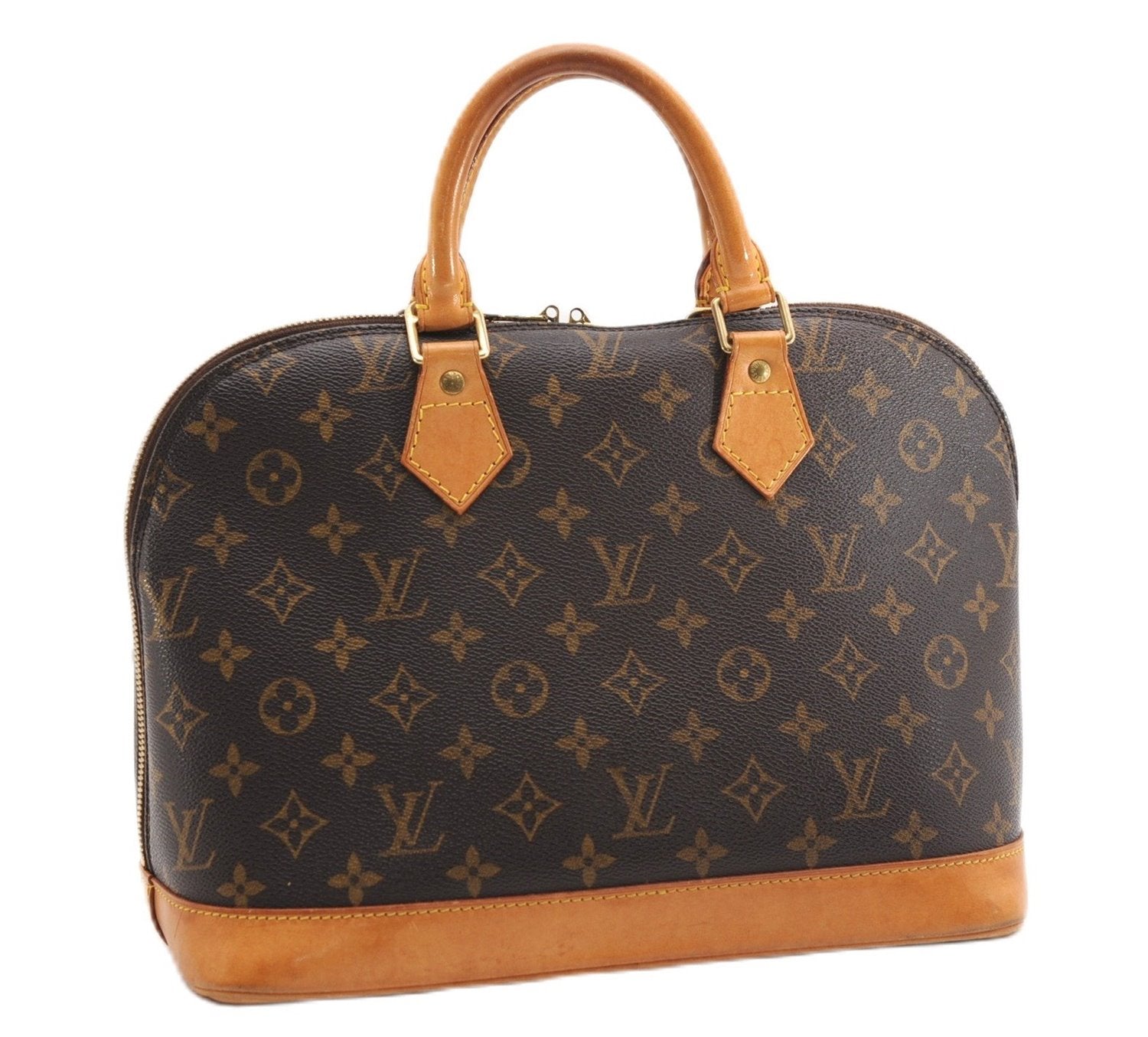 Authentic Louis Vuitton Monogram Alma Hand Bag Purse M51130 LV 4649F