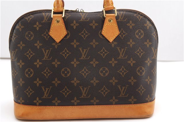 Authentic Louis Vuitton Monogram Alma Hand Bag Purse M51130 LV 4649F