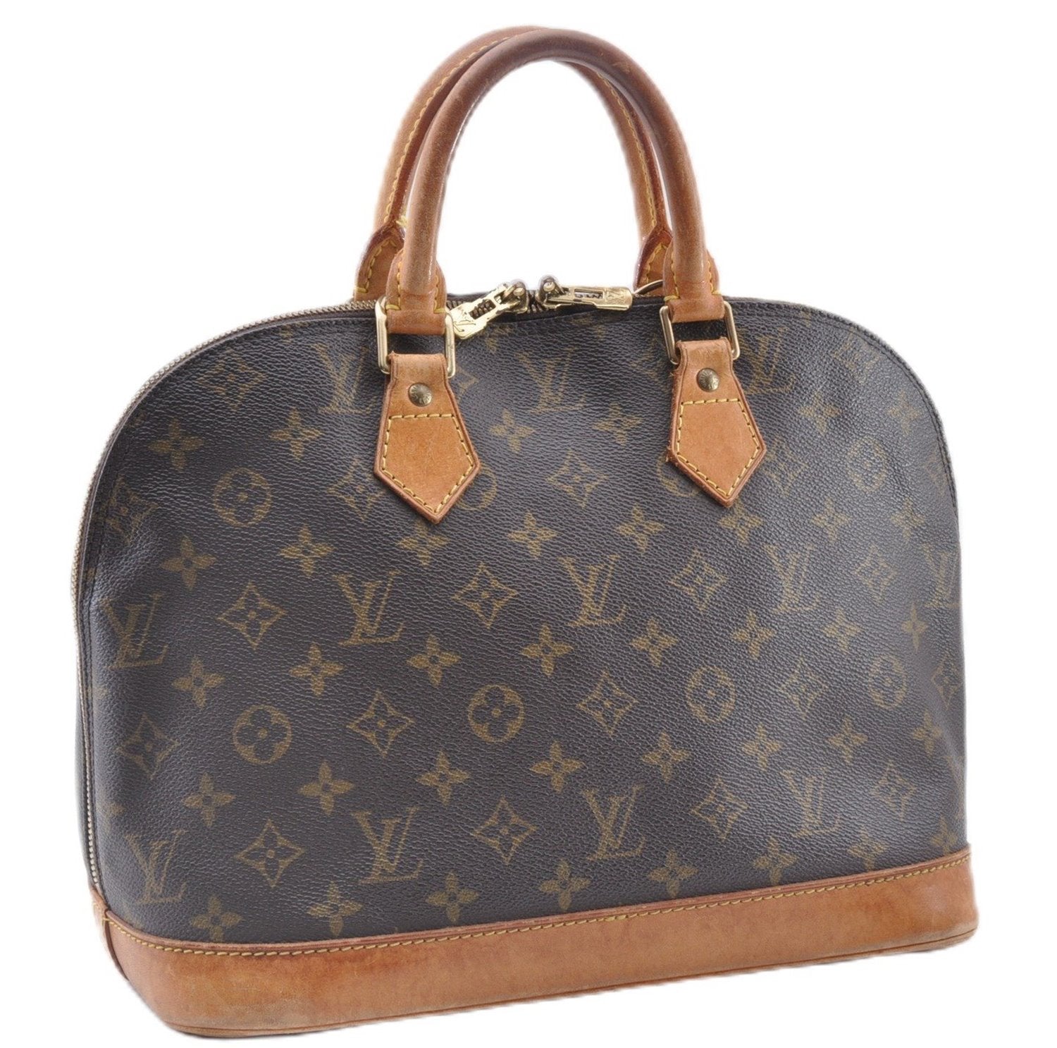 Authentic Louis Vuitton Monogram Alma Hand Bag Purse M51130 LV 4650F