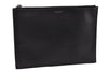 Authentic SAINT LAURENT Clutch Hand Bag Purse Leather TGR397294 Black 4650I