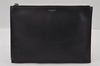 Authentic SAINT LAURENT Clutch Hand Bag Purse Leather TGR397294 Black 4650I