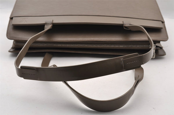 Authentic Louis Vuitton Epi Croisette GM Shoulder Hand Bag Gray M5250B LV 4651I