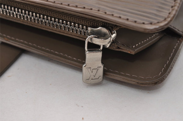 Authentic Louis Vuitton Epi Croisette GM Shoulder Hand Bag Gray M5250B LV 4651I