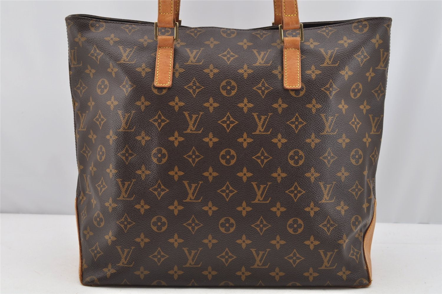 Authentic Louis Vuitton Monogram Cabas Mezzo Shoulder Tote Bag M51151 LV 4652I