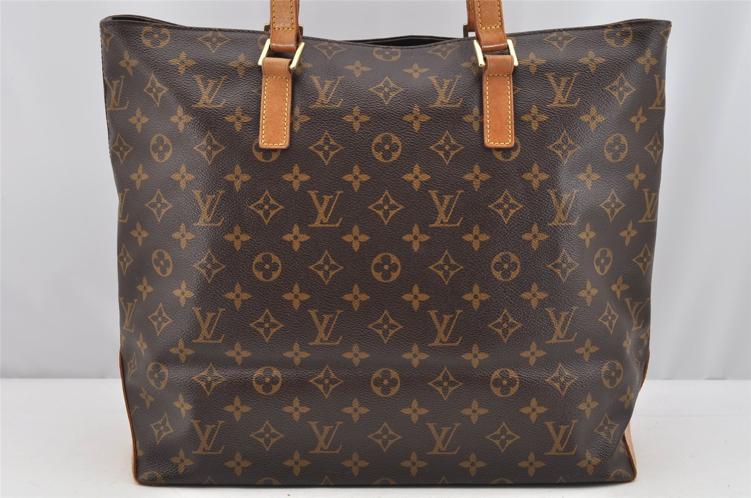 Authentic Louis Vuitton Monogram Cabas Mezzo Shoulder Tote Bag M51151 LV 4652I