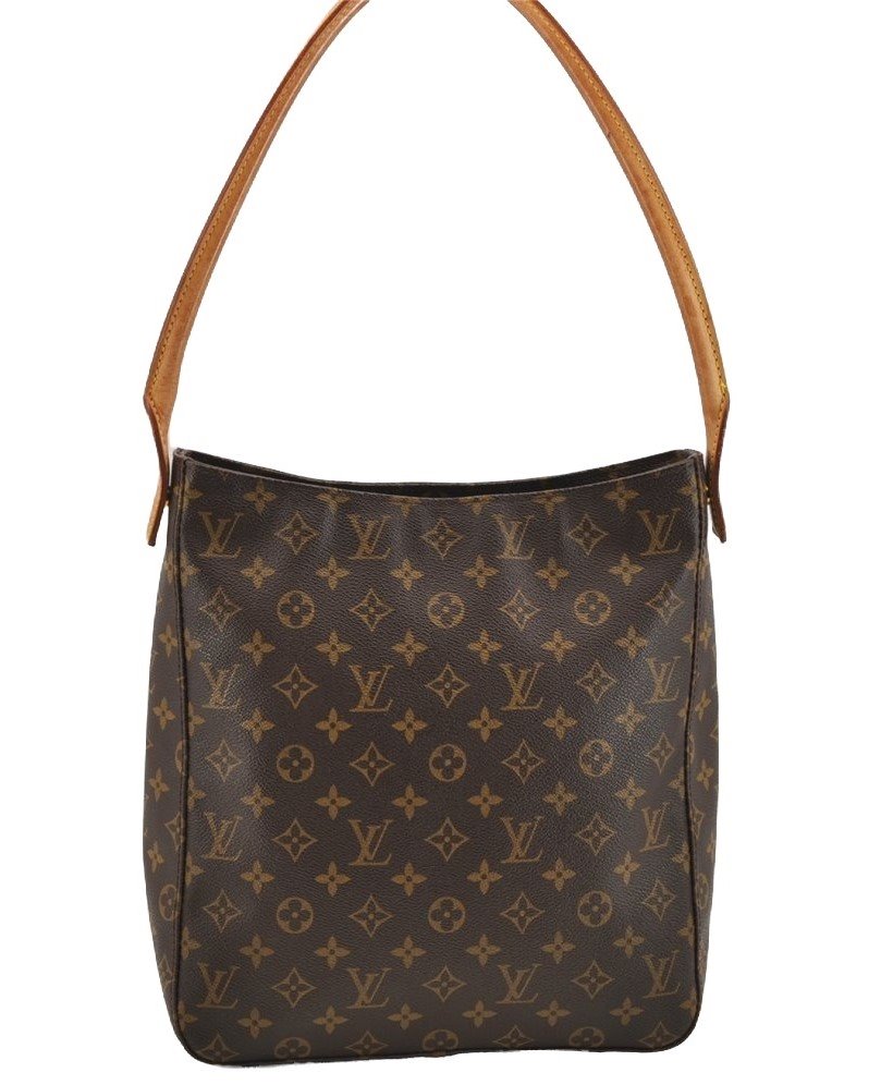 Authentic Louis Vuitton Monogram Looping GM Shoulder Bag M51145 LV 4653I
