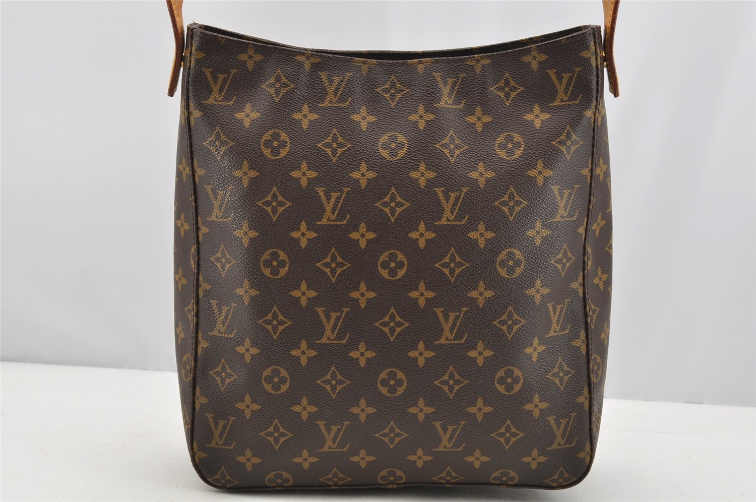 Authentic Louis Vuitton Monogram Looping GM Shoulder Bag M51145 LV 4653I