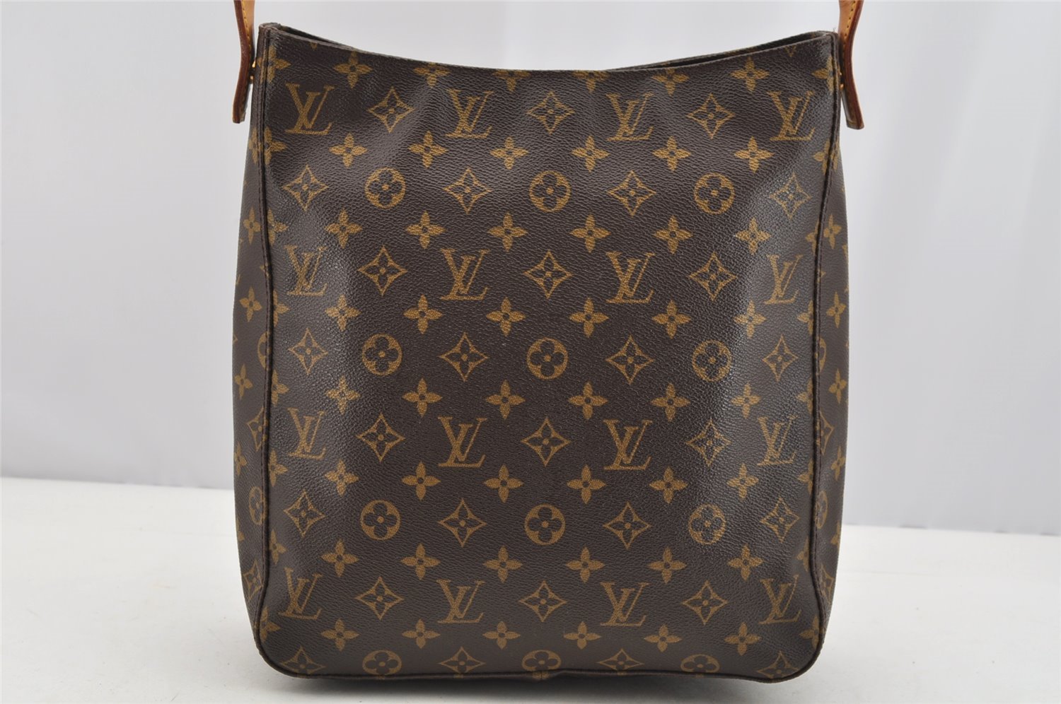 Authentic Louis Vuitton Monogram Looping GM Shoulder Bag M51145 LV 4653I