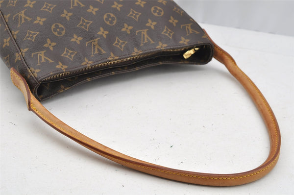 Authentic Louis Vuitton Monogram Looping GM Shoulder Bag M51145 LV 4653I