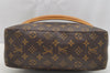 Authentic Louis Vuitton Monogram Looping GM Shoulder Bag M51145 LV 4653I